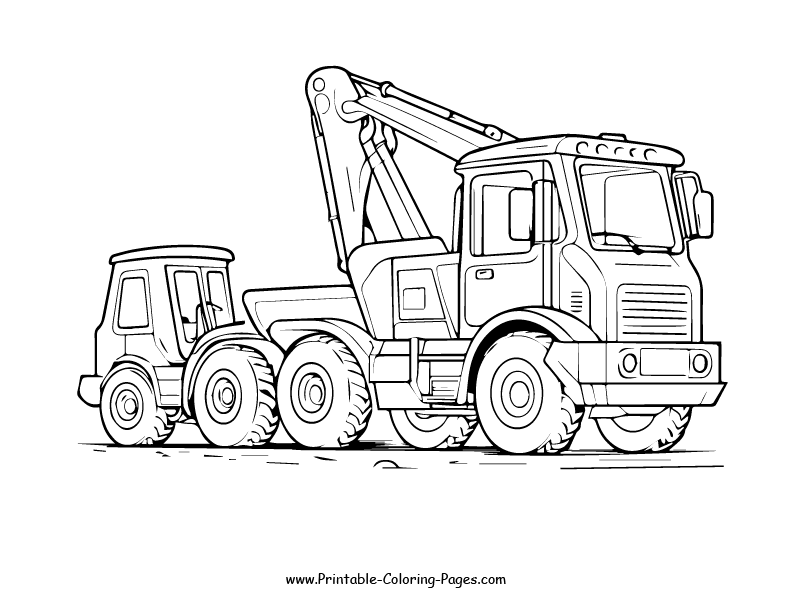 Construction vehicle www printable coloring pages.com 21