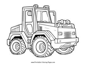 Explore Construction Vehicles: Free Printable Coloring Pages!