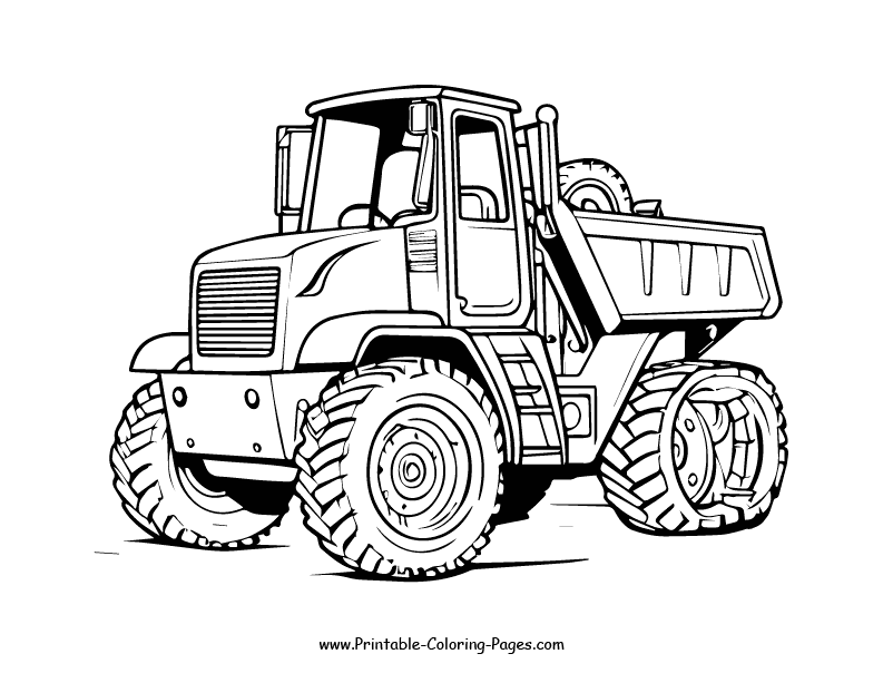Construction vehicle www printable coloring pages.com 28