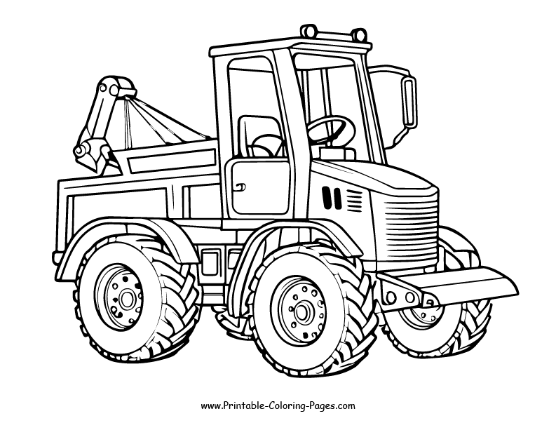 Construction vehicle www printable coloring pages.com 29