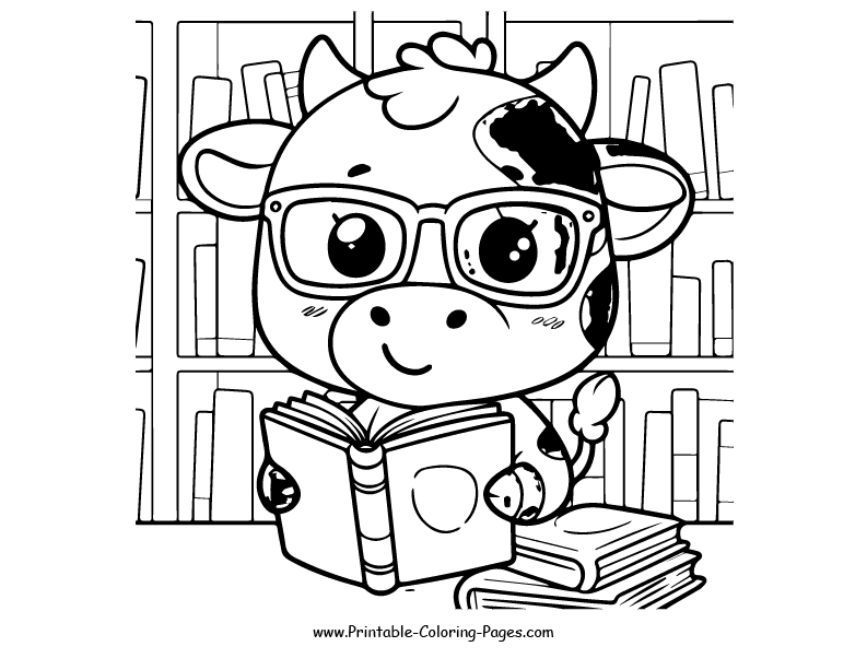 Cow www printable coloring pages.com 15