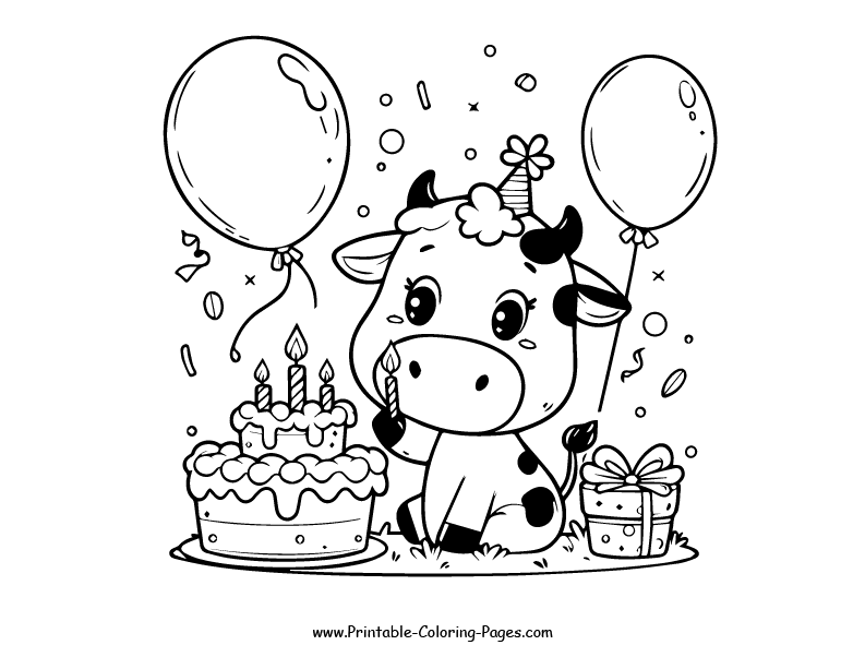 Cow www printable coloring pages.com 16