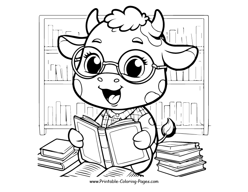 Cow www printable coloring pages.com 18