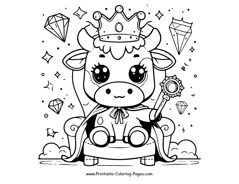 Cow www printable coloring pages.com 21