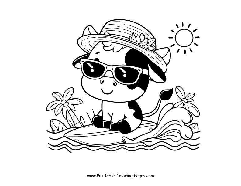 Cow www printable coloring pages.com 26