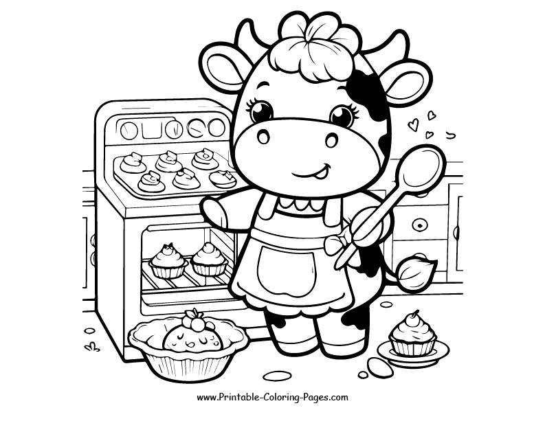 Cow www printable coloring pages.com 29