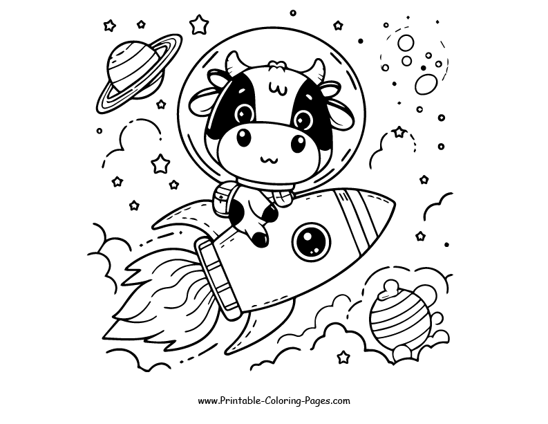 Cow www printable coloring pages.com 30