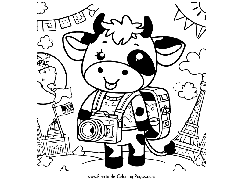 Cow www printable coloring pages.com 5