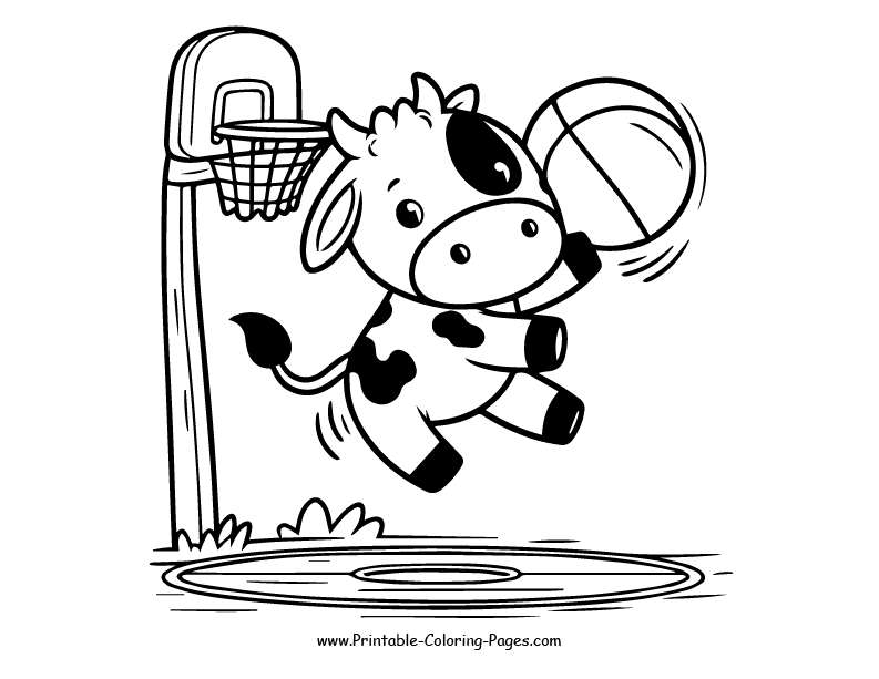 Cow www printable coloring pages.com 7