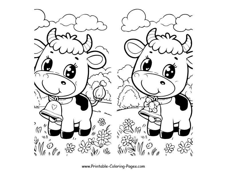 Cow www printable coloring pages.com 8