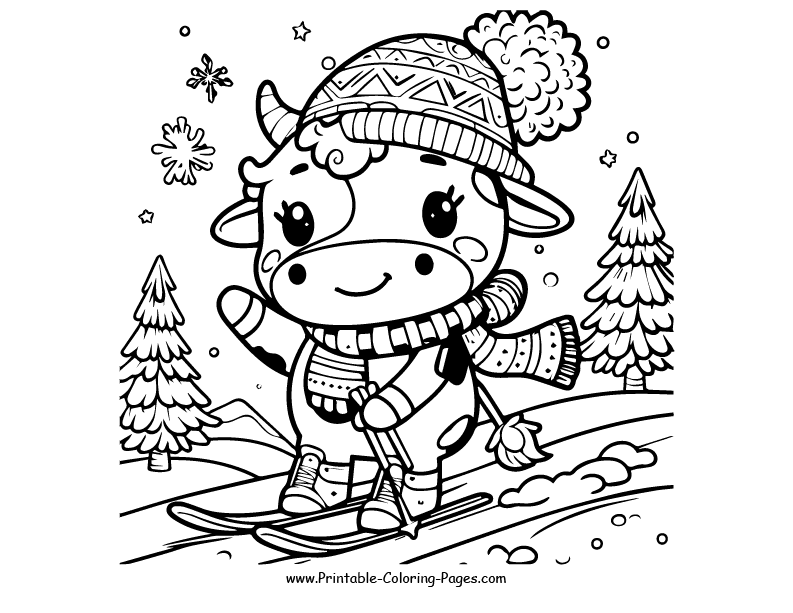 Cow www printable coloring pages.com 9