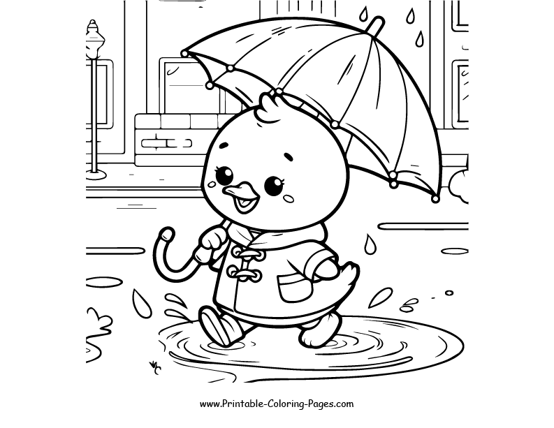 Duck www printable coloring pages.com 1