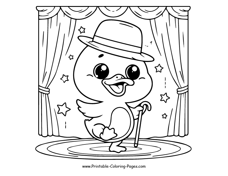 Duck www printable coloring pages.com 10