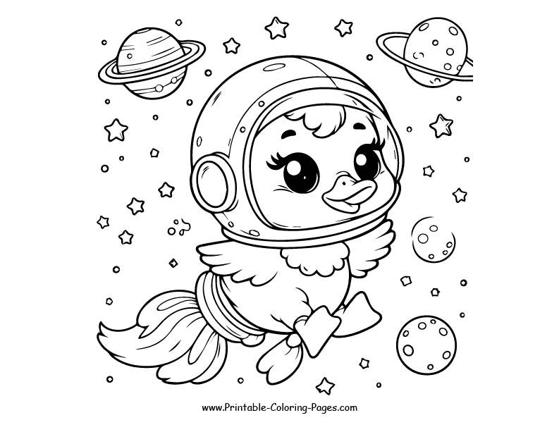 Duck www printable coloring pages.com 13