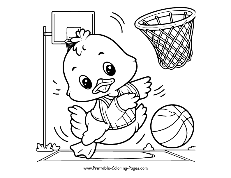 Duck www printable coloring pages.com 15