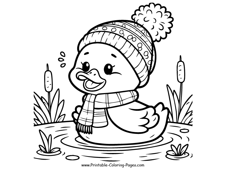 Duck www printable coloring pages.com 16