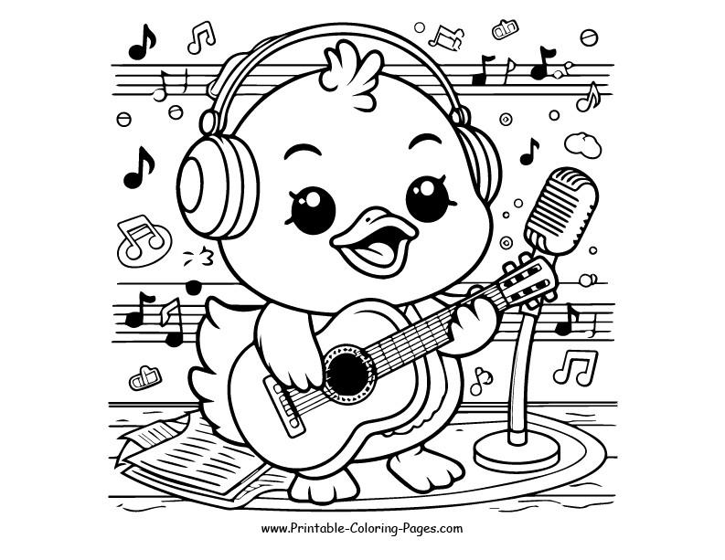 Duck www printable coloring pages.com 19