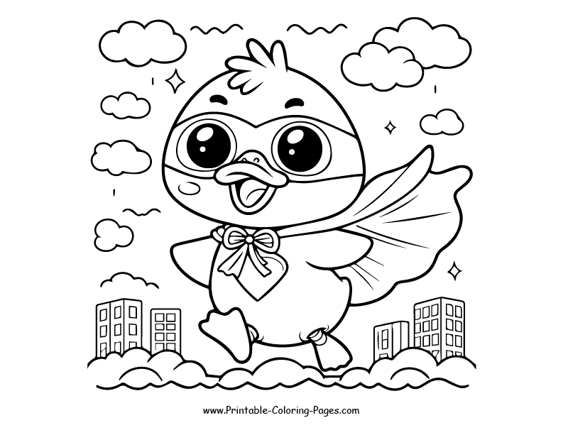 Duck www printable coloring pages.com 2