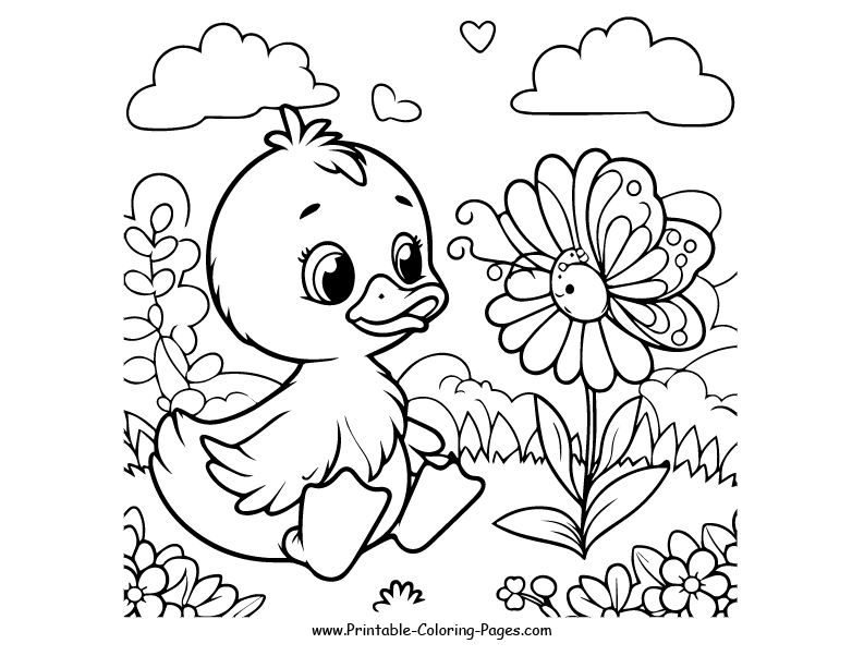 Duck www printable coloring pages.com 21