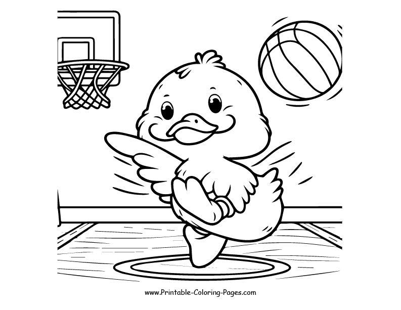 Duck www printable coloring pages.com 22