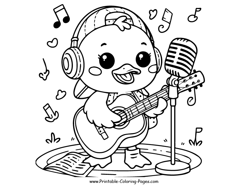 Duck www printable coloring pages.com 25