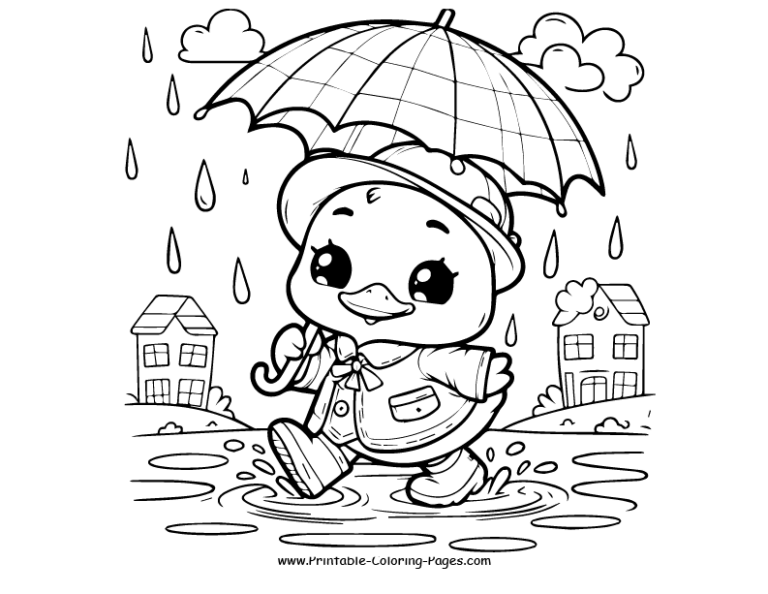 30 Duck Printable Coloring Pages: A Quack-tastic Adventure For Kids And