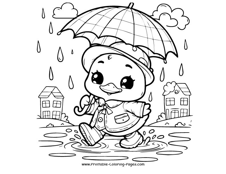 Duck www printable coloring pages.com 26
