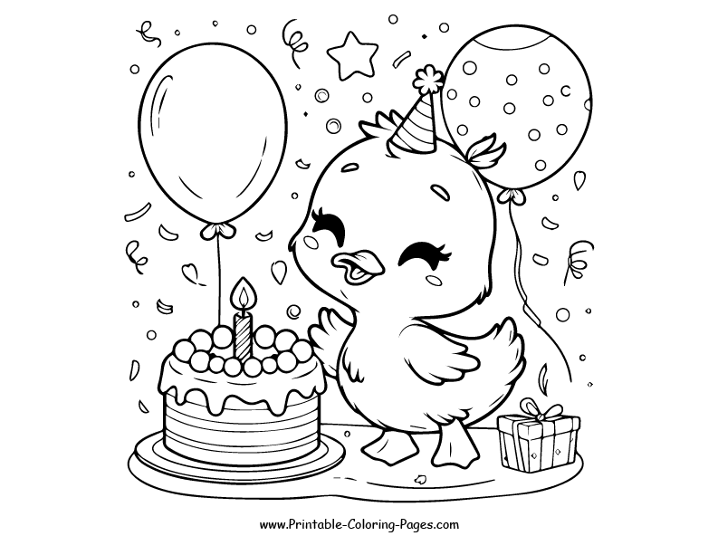 Duck www printable coloring pages.com 28