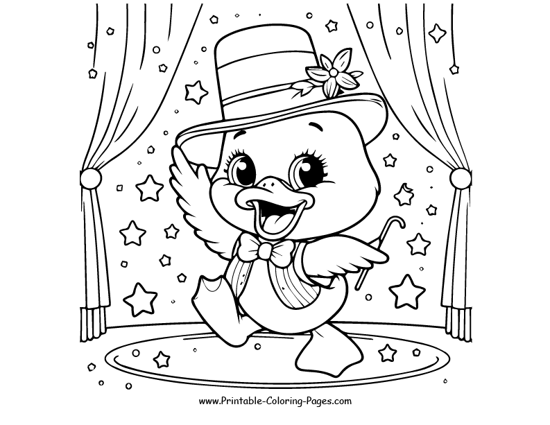 Duck www printable coloring pages.com 29