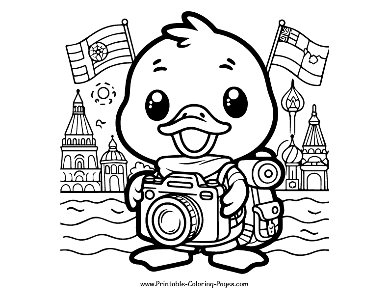 Duck www printable coloring pages.com 3