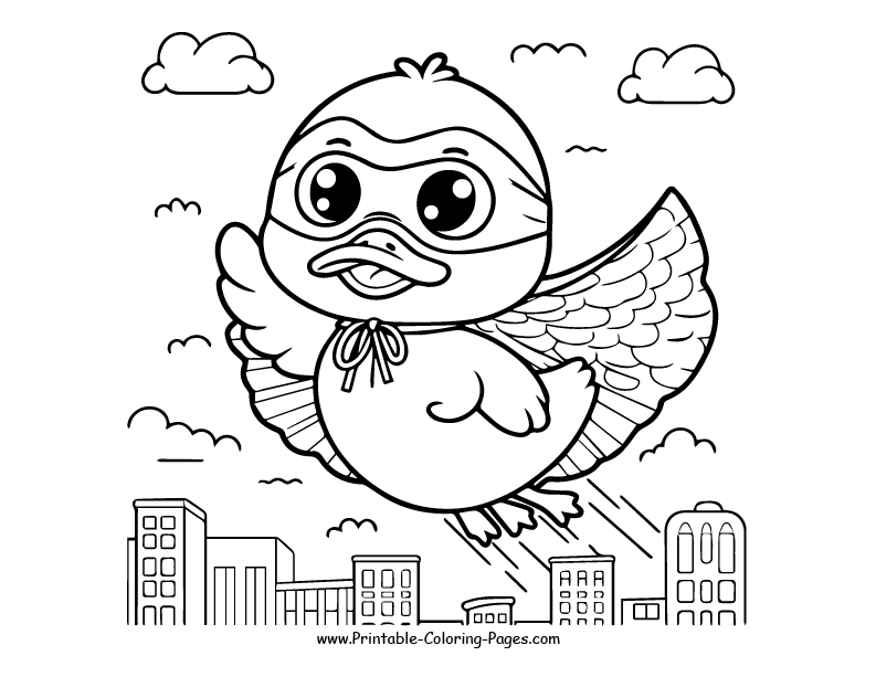 Duck www printable coloring pages.com 30