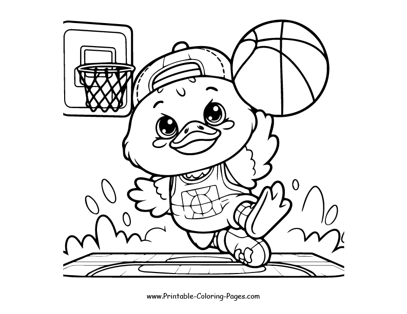 Duck www printable coloring pages.com 4