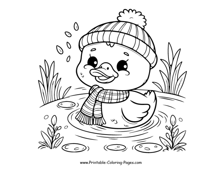 30 Duck Printable Coloring Pages: A Quack-tastic Adventure For Kids And
