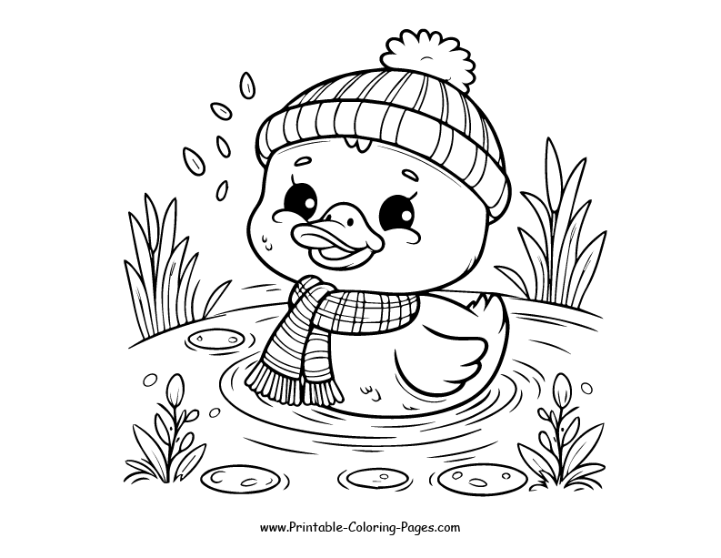 Duck www printable coloring pages.com 5