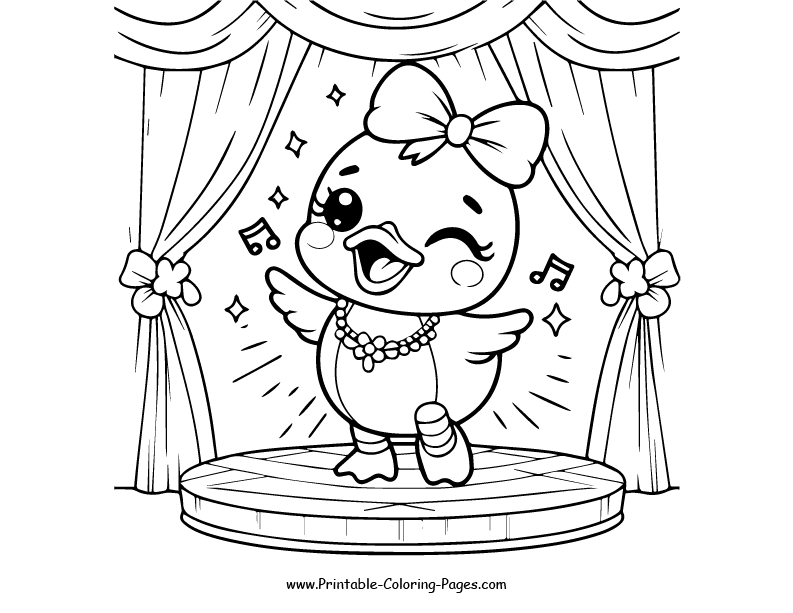 Duck www printable coloring pages.com 6