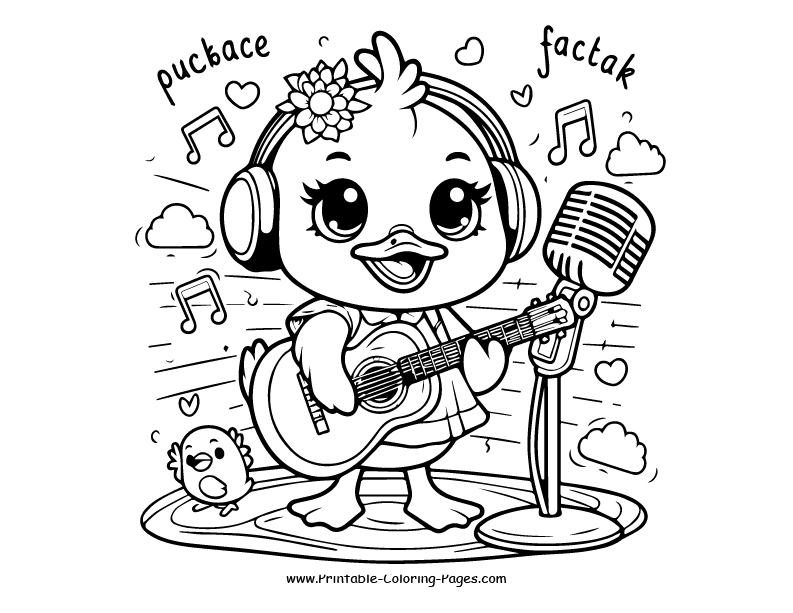 Duck www printable coloring pages.com 7