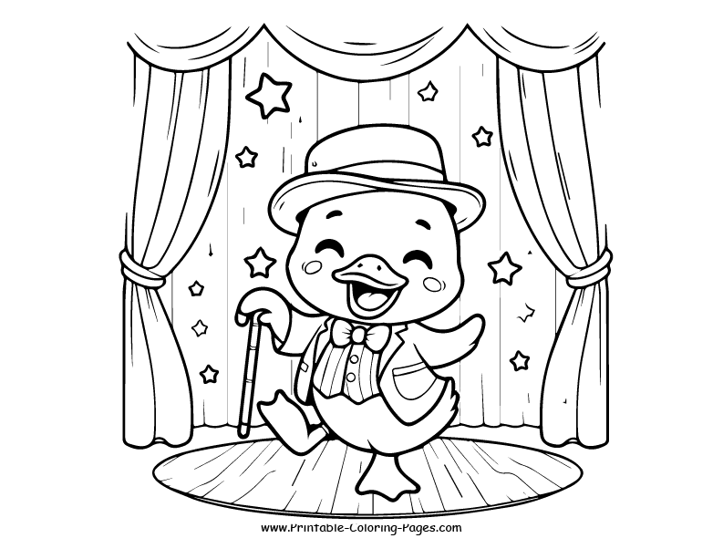 Duck www printable coloring pages.com 8