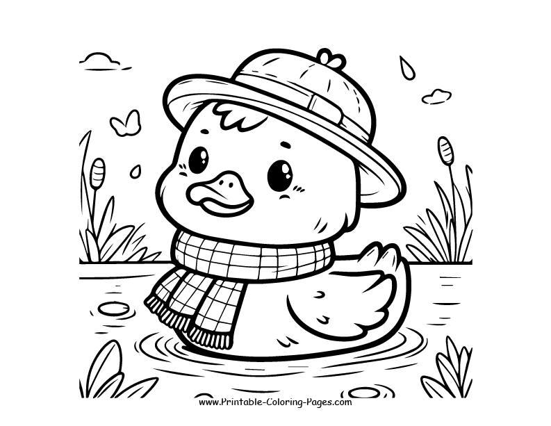Duck www printable coloring pages.com 9