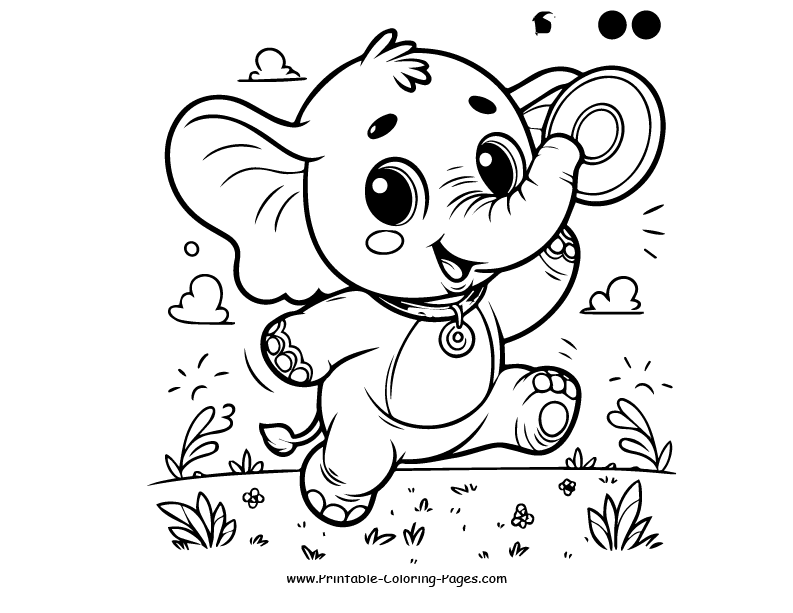 Elephant www printable coloring pages.com 13