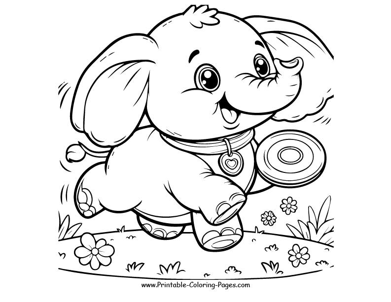 Elephant www printable coloring pages.com 26