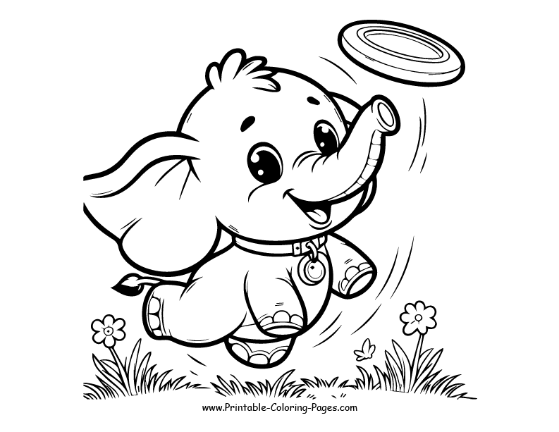 Elephant www printable coloring pages.com 30