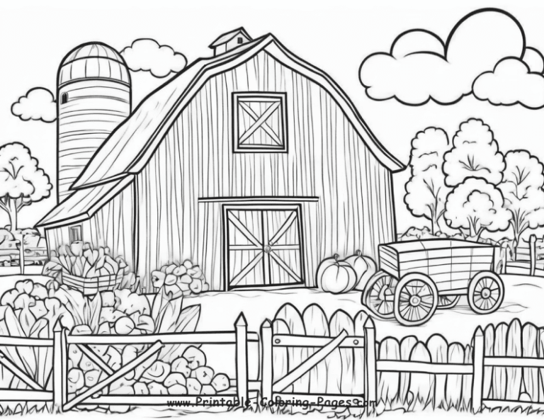 25 Farm Seasons Printable Coloring Pages: A Creative Journey For Kids ...