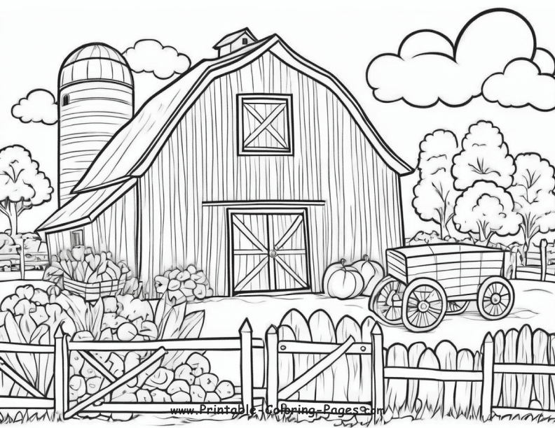 Farm Seasons www printable coloring