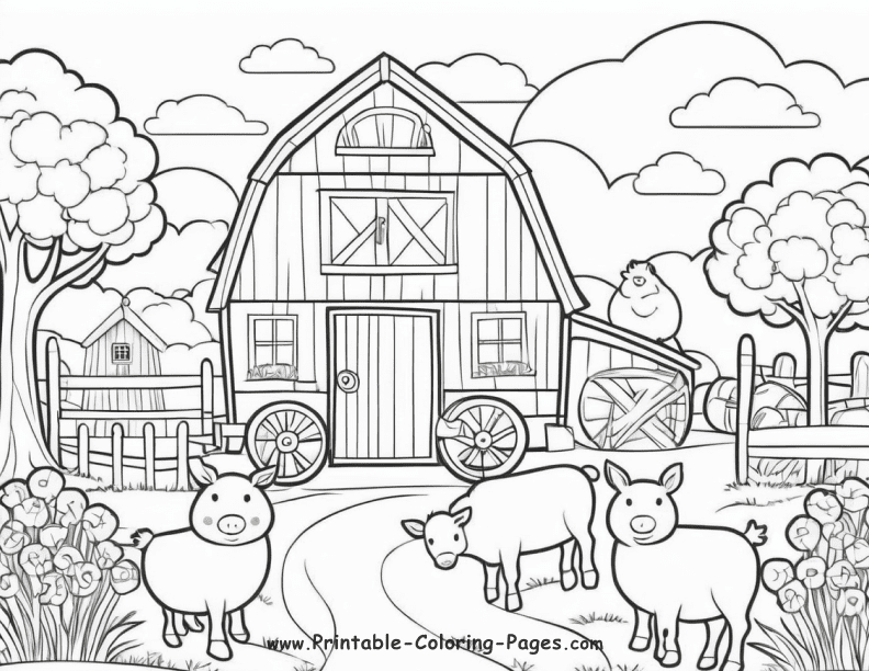 Farm Seasons www printable coloring