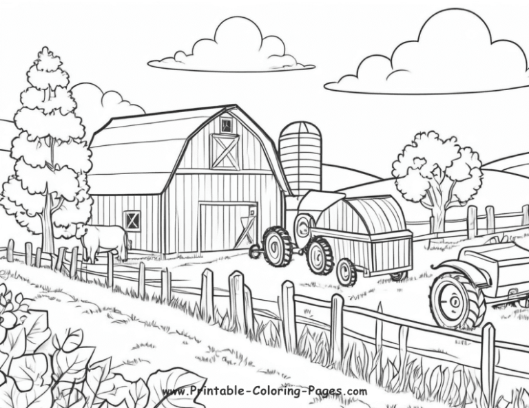 25 Farm Seasons Printable Coloring Pages: A Creative Journey For Kids 