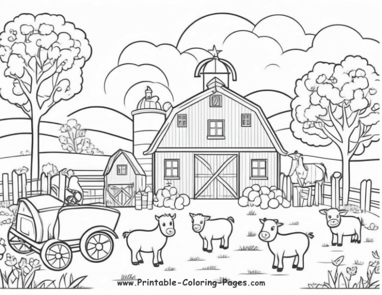 25 Farm Seasons Printable Coloring Pages: A Creative Journey For Kids ...