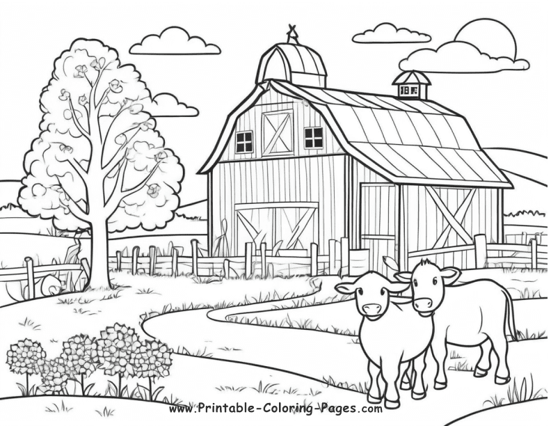 Farm Seasons www printable coloring