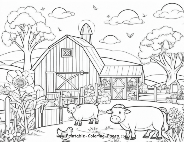 25 Farm Seasons Printable Coloring Pages: A Creative Journey For Kids ...