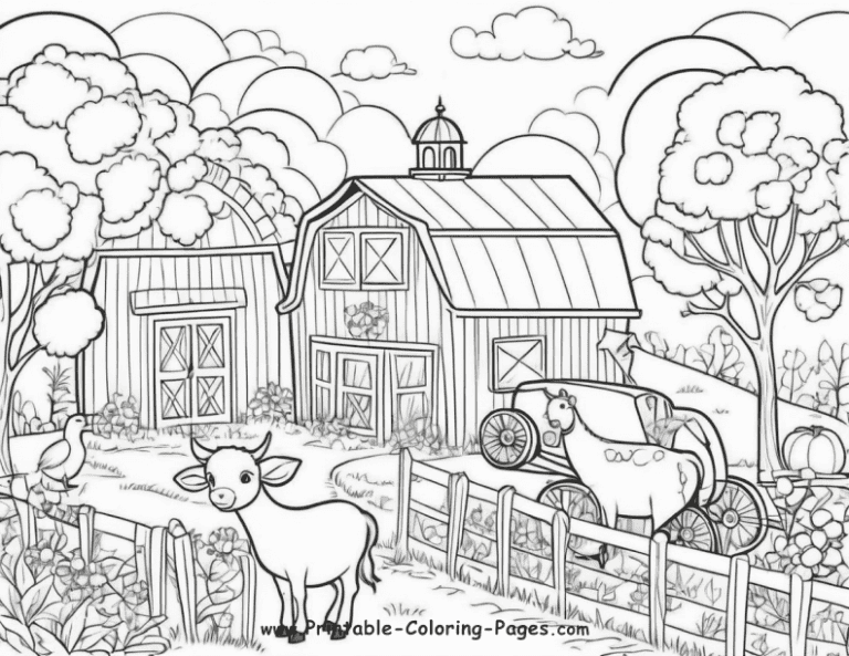 25 Farm Seasons Printable Coloring Pages: A Creative Journey For Kids ...