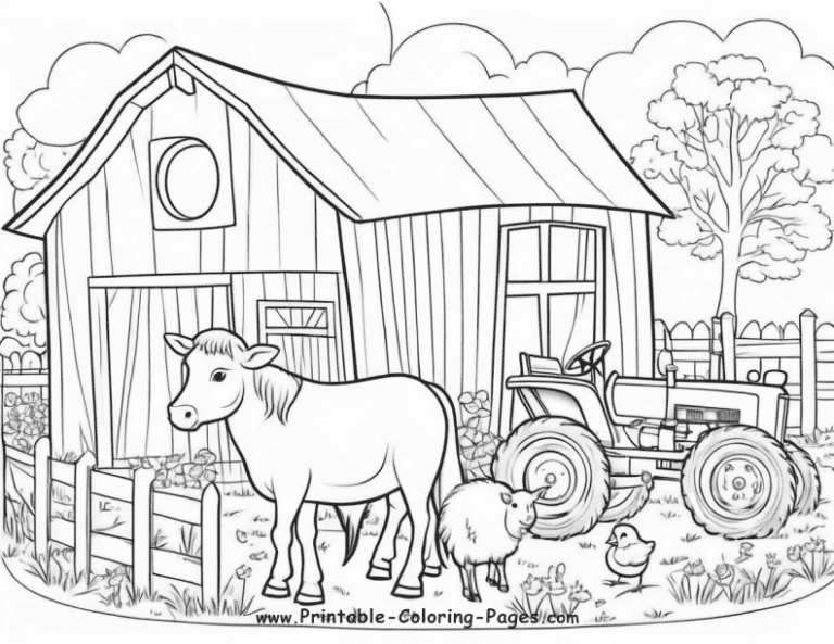 25 Farm Seasons Printable Coloring Pages: A Creative Journey For Kids ...